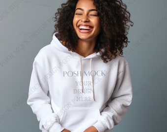 Lane Seven ls14001 Mockup White Sweatshirt Lane Seven Sweat Shirt Lane Seven Hoodies Hoodie Mockup Sweaters Mock-up Lane Seven 14001 Blanks