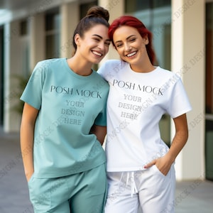 Comfort Colors C1717 TShirt Mockup - Comfort Colors Shirt Mockup - Weißes T Shirt Mockup - Seafoam c1717 Mockup - Comfort Colors Krankenschwester Shirt