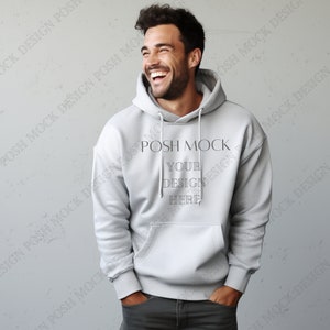 Lane Seven ls14001 Mockup White Sweatshirt Lane Seven Sweat Shirt Lane Seven Hoodies Hoodie Mockup Sweaters Mock-up Lane Seven 14001 Blanks