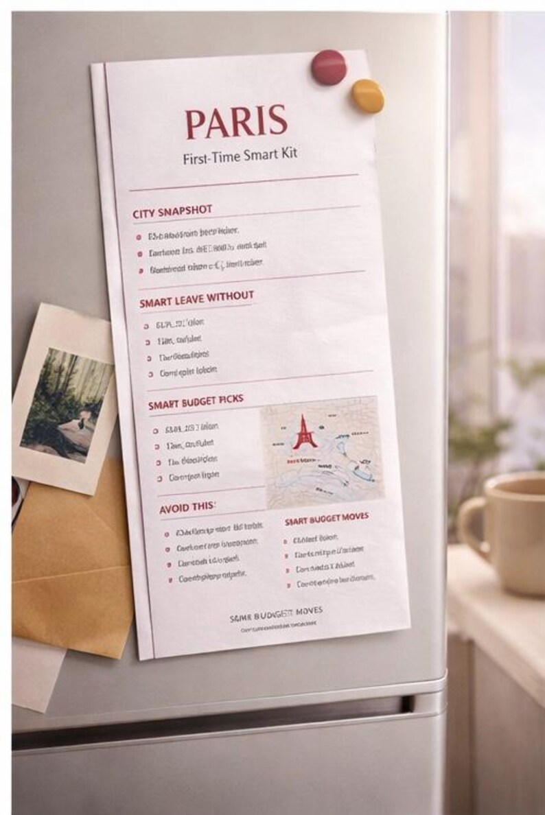 Paris First-time Travel Guide – Printable Planner, Cheat Sheet (PDF) - Etsy