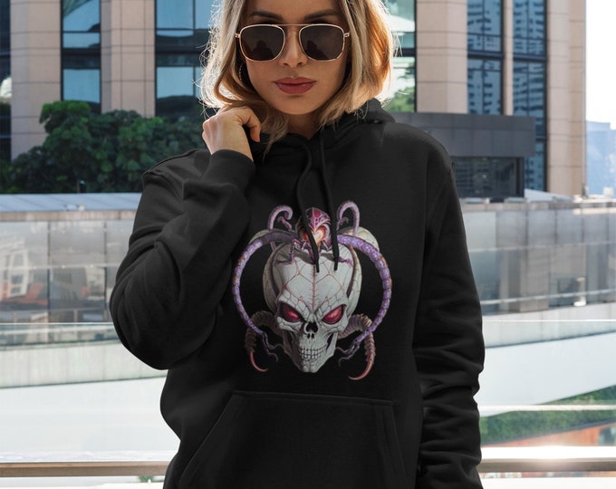 Spider Skull Love: Unisex Hoodie