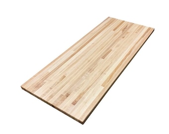 3/4" Solid wood butcher block.  Great for RV's, Boats, and cabinet counter tops.  Made from durable rubber tree wood.
