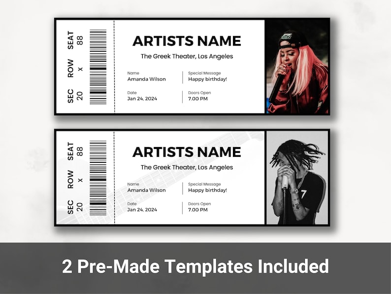 Editable Concert Ticket Template - Il 794xN.4919657998 J28e 