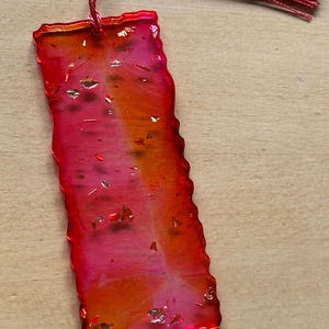 Orange and pink bookmark