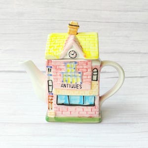 Adorable Colourful Ceramic 'Antiques' Shop Collectible Decorative Teapot