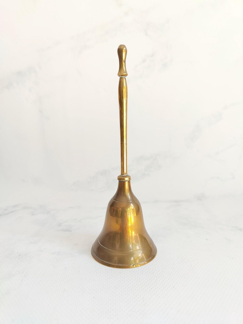Vintage Brass Hand Bell bild 2