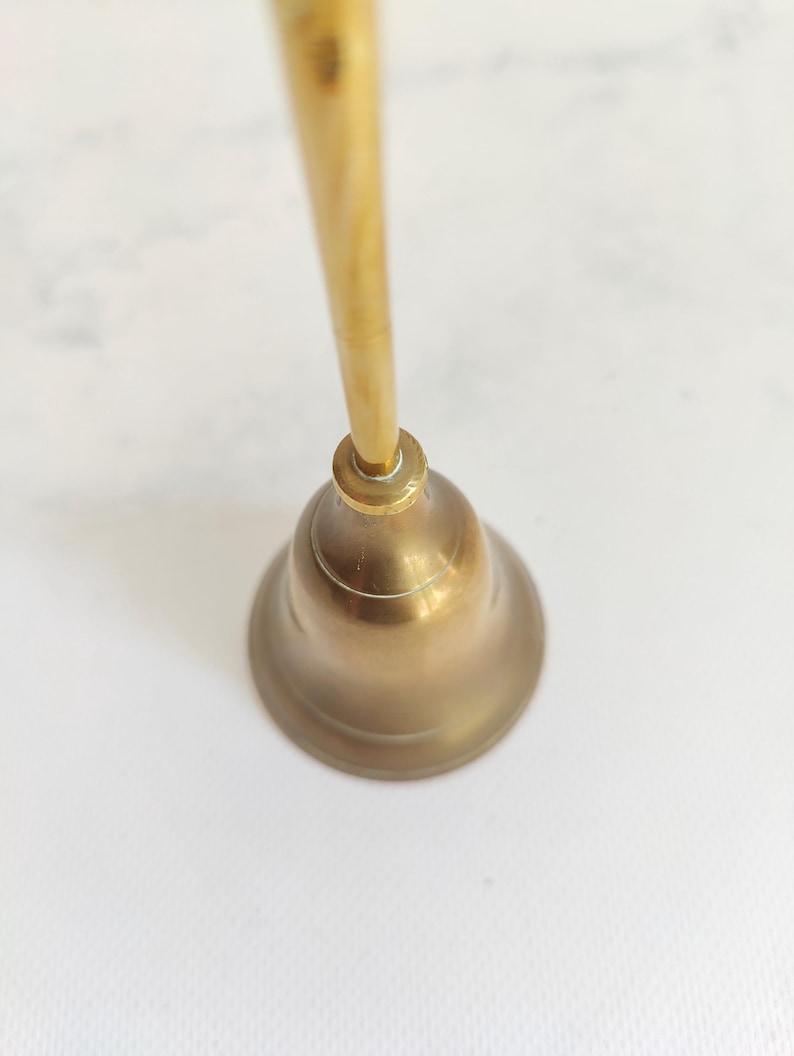 Vintage Brass Hand Bell bild 7
