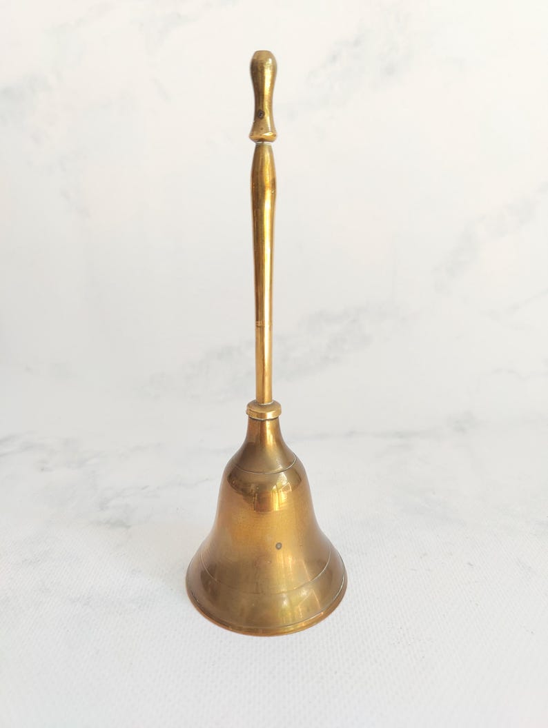 Vintage Brass Hand Bell bild 5
