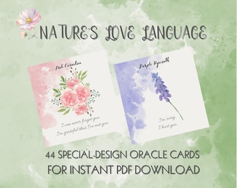 Flower Oracle Deck Printable | Nature's Symbolic Messages