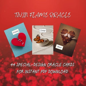 PRINTABLE Twin Flame Oracle Deck - Special-Design