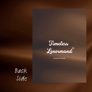 PRINTABLE Lenormand Deck Special Design Timeless Lenormand - Etsy