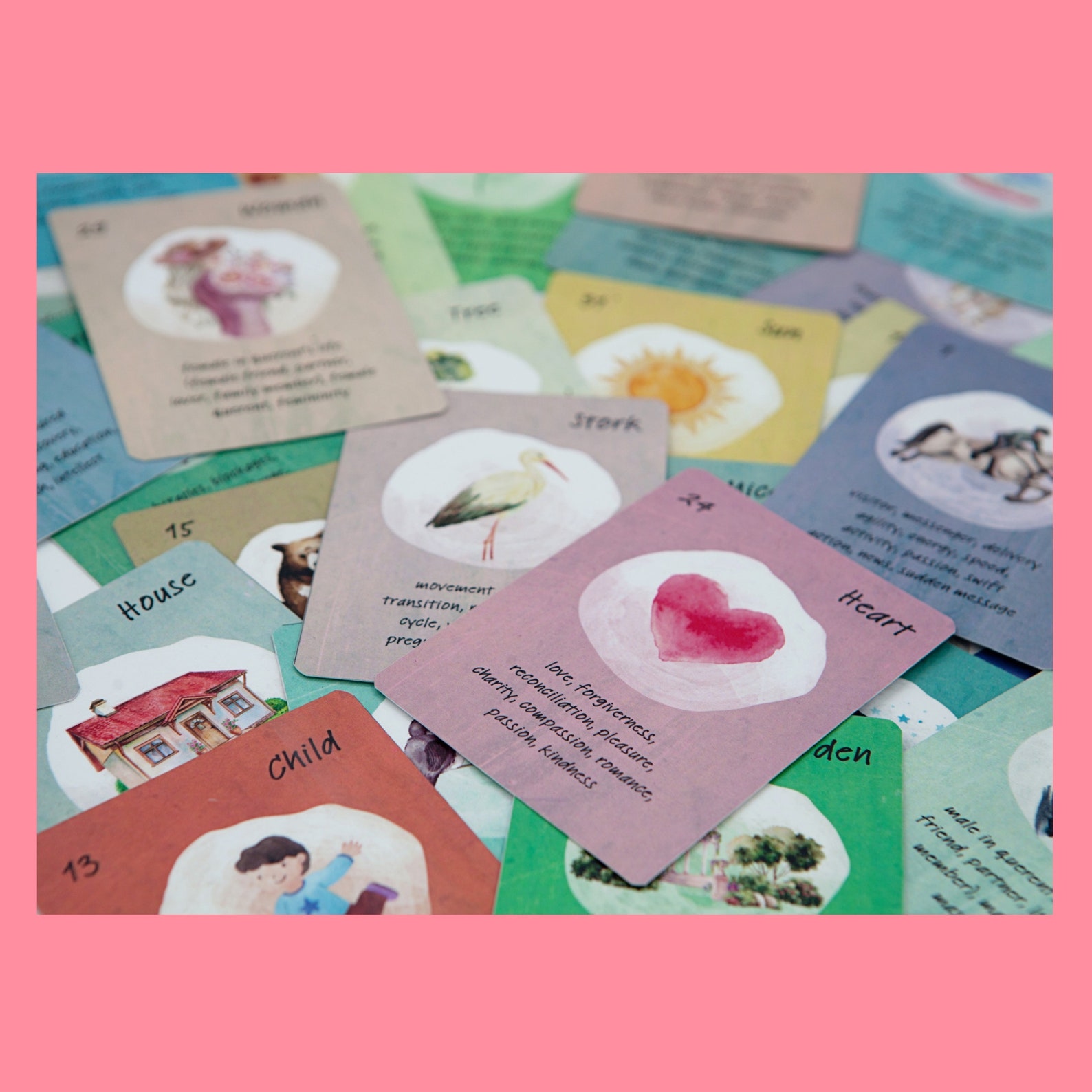 PRINTABLE Lenormand Deck Special Design Lucky Lenormand - Etsy