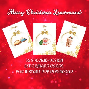 PRINTABLE Lenormand Deck - Special Design - Merry Christmas Lenormand