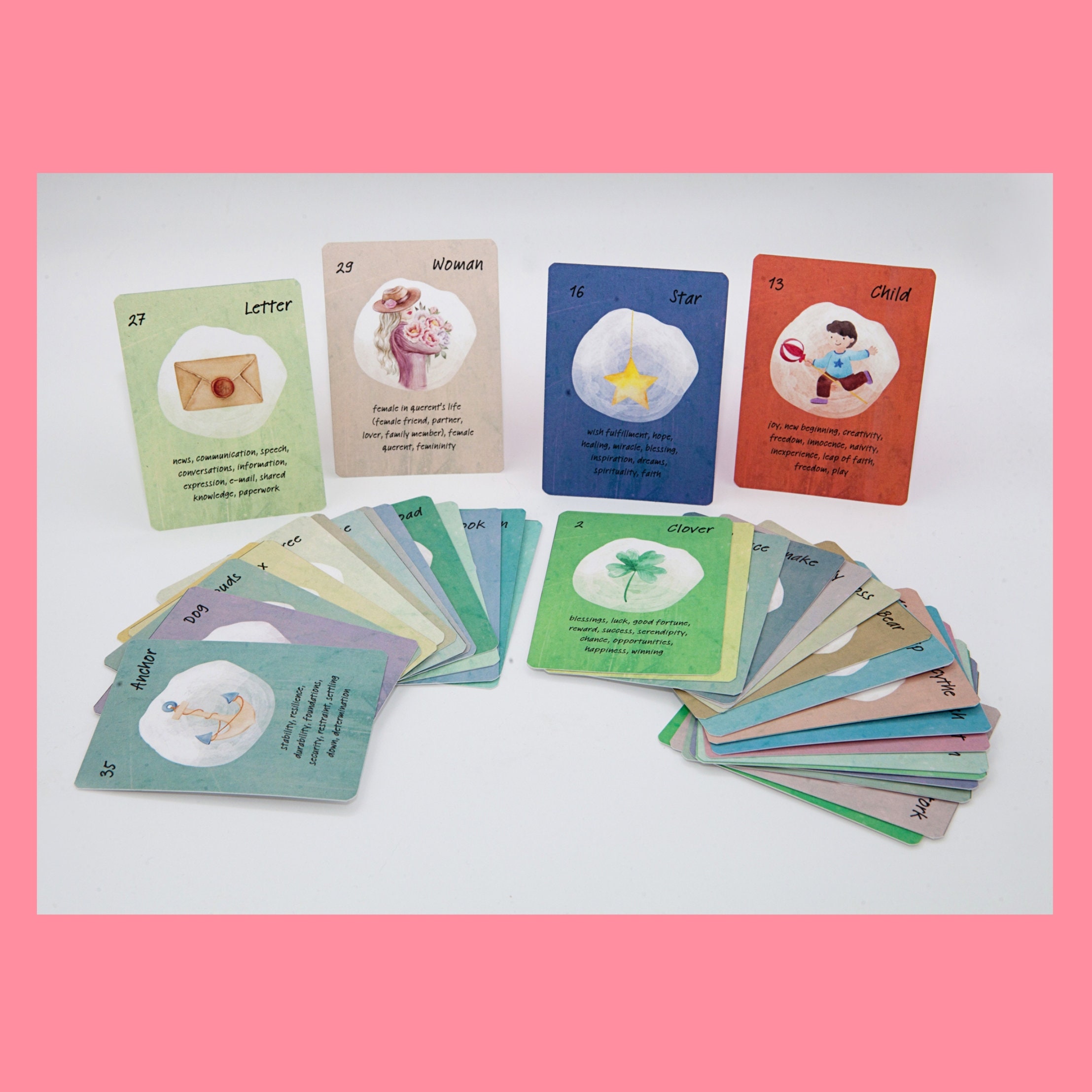 PRINTABLE Lenormand Deck Special Design Lucky Lenormand - Etsy