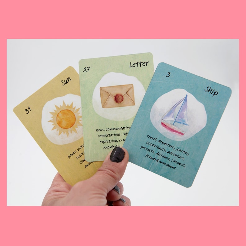 PRINTABLE Lenormand Deck Special Design Lucky Lenormand - Etsy