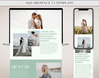 Squarespace Website Template 7.1 | Squarespace Website Template Portfolio | Squarespace Website Template | Modern Website for Photographer