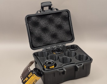 35mm Film Case - Robuste Schutzbox für 8 Filme -Analog Film Organizer für Kodak Filme Wetterfester Filmkoffer-Geschenk für Analog Fotografen