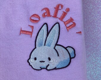 Besticktes Loafin 'Süßes Häschen Sweatshirt