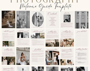 Wedding Photography Pricing Guide Template Pre Written Welcome Guide Template Photographer Client Guide Magazine Template Canva Template