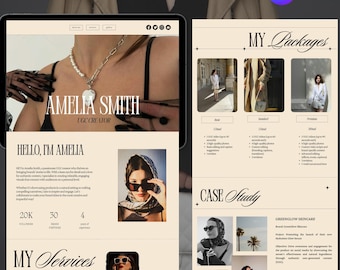 UGC Website Template, Ugc Portfolio Template, Ugc Canva Template, Ugc Website Canva, Canva Website Template for Ugc Creator, Ugc Template