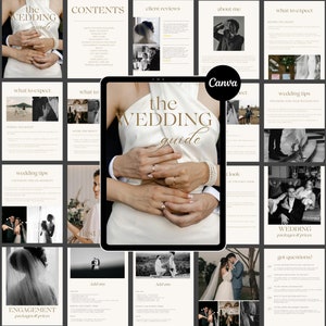 Wedding Photography Pricing Guide Template Pre Written Welcome Guide Template Photographer Client Guide Magazine Template Canva Template