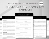 Photography Client Contract Template | Photography Forms | Client Agreement | Contract for Photographers | Wedding Photography Pricing Guide