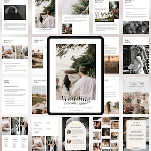Wedding Photography Pricing Guide Template Pre Written Welcome Guide Template Photographer Client Guide Magazine Template Canva Template