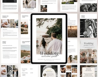 Wedding Photography Pricing Guide Template Pre Written Welcome Guide Template Photographer Client Guide Magazine Template Canva Template