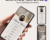 Canva Link in Bio Template Instagram Landing Page Linktree Canva template Instagram landing page Tiktok template Canva Link in bio