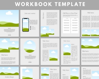 Ebook Template Canva Coaching Guide Book Canva Template Lead Magnet Course Creator Done for You Minimalist Modern Workbook Digital Download