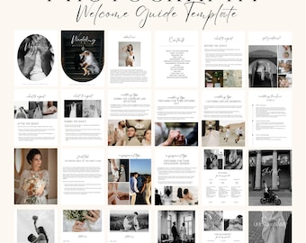 Wedding Photography Pricing Guide Template Pre Written Welcome Guide Template Photographer Client Guide Magazine Template Canva Template