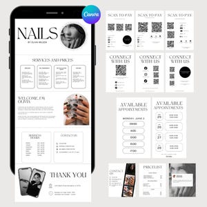 Acuity Scheduling Template Nail Tech Acuity Website AcuitySchedule AcuityseinBooking Canva Buchungsseite Vorgefertigte Banner Lash Hairstyle Braid