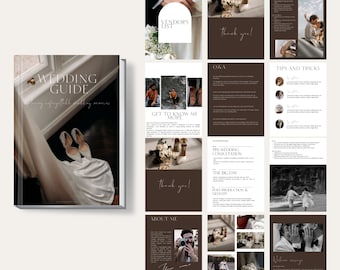 Wedding Photography Pricing Guide Template Pre Written Welcome Guide Template Photographer Client Guide Magazine Template Canva Template