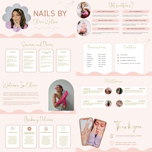 Acuity Scheduling Template Nail Tech Acuity Website AcuitySchedule AcuityseinBooking Canva Buchungsseite Vorgefertigte Banner Lash Hairstyle Braid