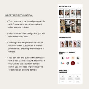 UGC Portfolio Template Canva UGC Beauty Website Template UGC Media Kit Content Creator Portfolio Template Canva Editable Media Kit image 9