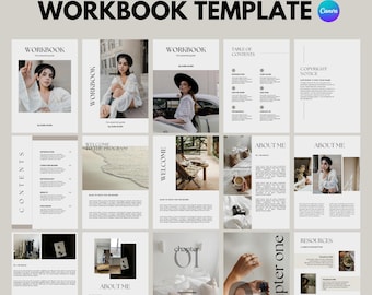 Ebook Template Canva Coaching Guide Book Canva Template Lead Magnet Course Creator Done for You Minimalist Modern Workbook Digital Download