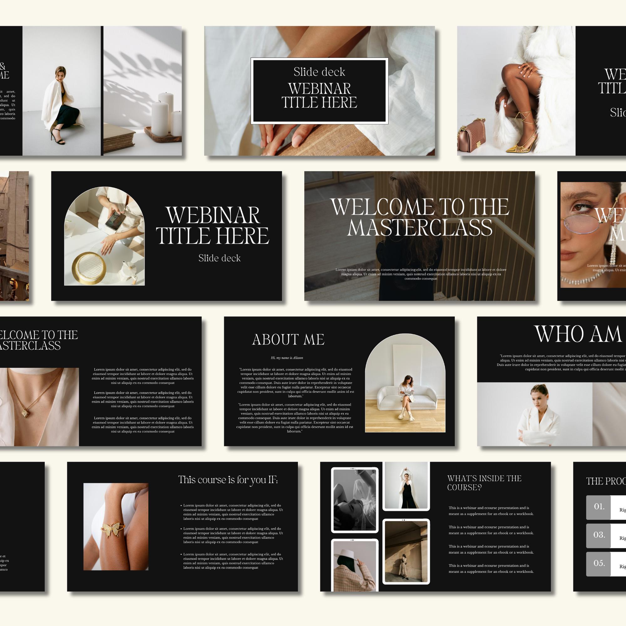 Webinar Slide Deck Presentation Template Canva Presentation Template ...