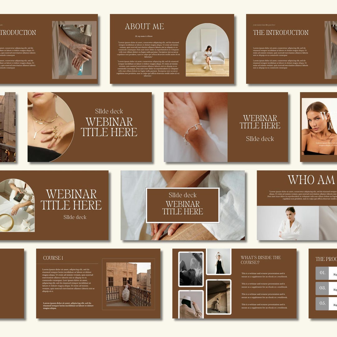 Webinar Slide Deck Presentation Template Canva Presentation Template ...