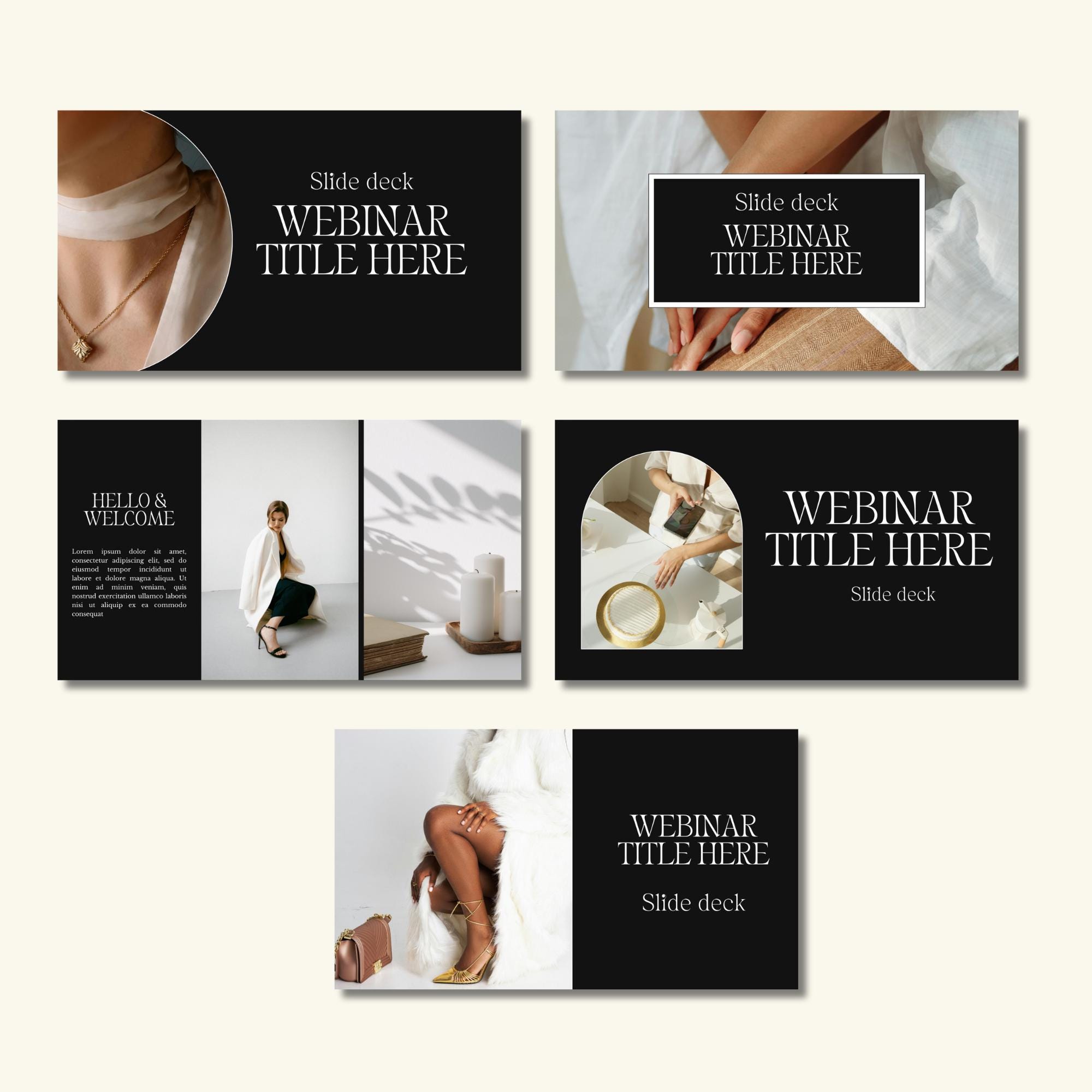 Webinar Slide Deck Presentation Template Canva Presentation Template ...