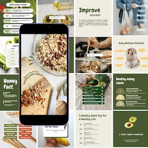 Nutrition Coach, Health Coach, Wellness Coach, Canva Social Media, Instagram Template, Nutritionist, Dietician, Health and Wellness, Food