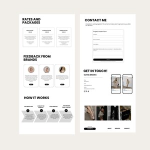 UGC Portfolio Template Canva UGC Beauty Website Template UGC Media Kit Content Creator Portfolio Template Canva Editable Media Kit image 7