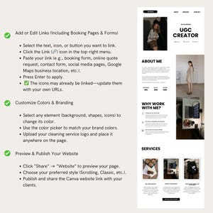 UGC Portfolio Template Canva UGC Beauty Website Template UGC Media Kit Content Creator Portfolio Template Canva Editable Media Kit image 5