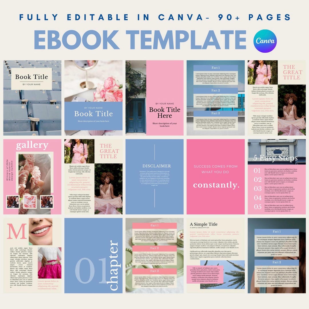 Ebook Template Canva Coaching Guide Book Canva Template Lead Magnet ...
