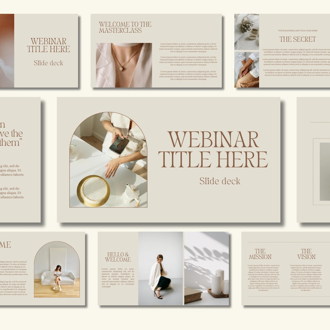 Webinar Slide Deck Presentation Template Canva Presentation Template ...