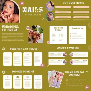 Acuity Scheduling Template Nail Tech Acuity Website AcuitySchedule AcuityseinBooking Canva Buchungsseite Vorgefertigte Banner Lash Hairstyle Braid