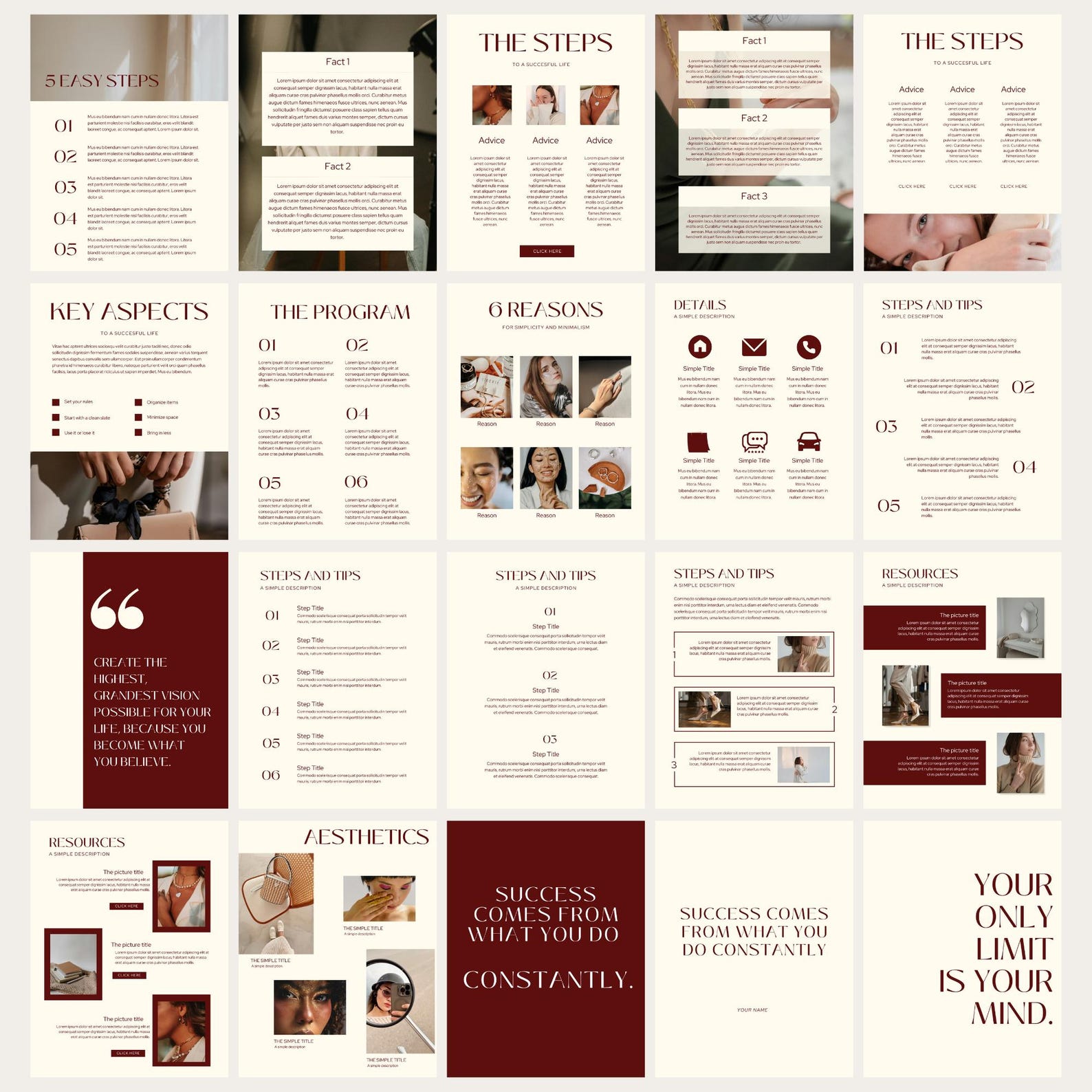 Ebook Template Canva Coaching Guide Book Canva Template Lead Magnet ...