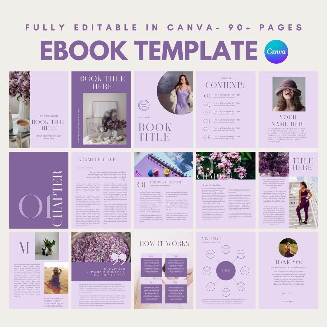 Ebook Template Canva Coaching Guide Book Canva Template Lead Magnet ...