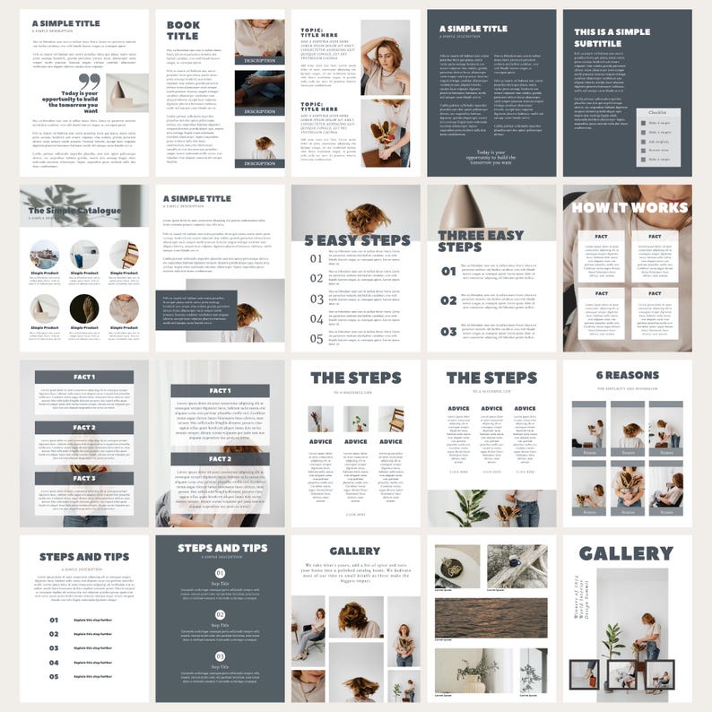 Ebook Template Canva Coaching Guide Book Canva Template Lead Magnet ...