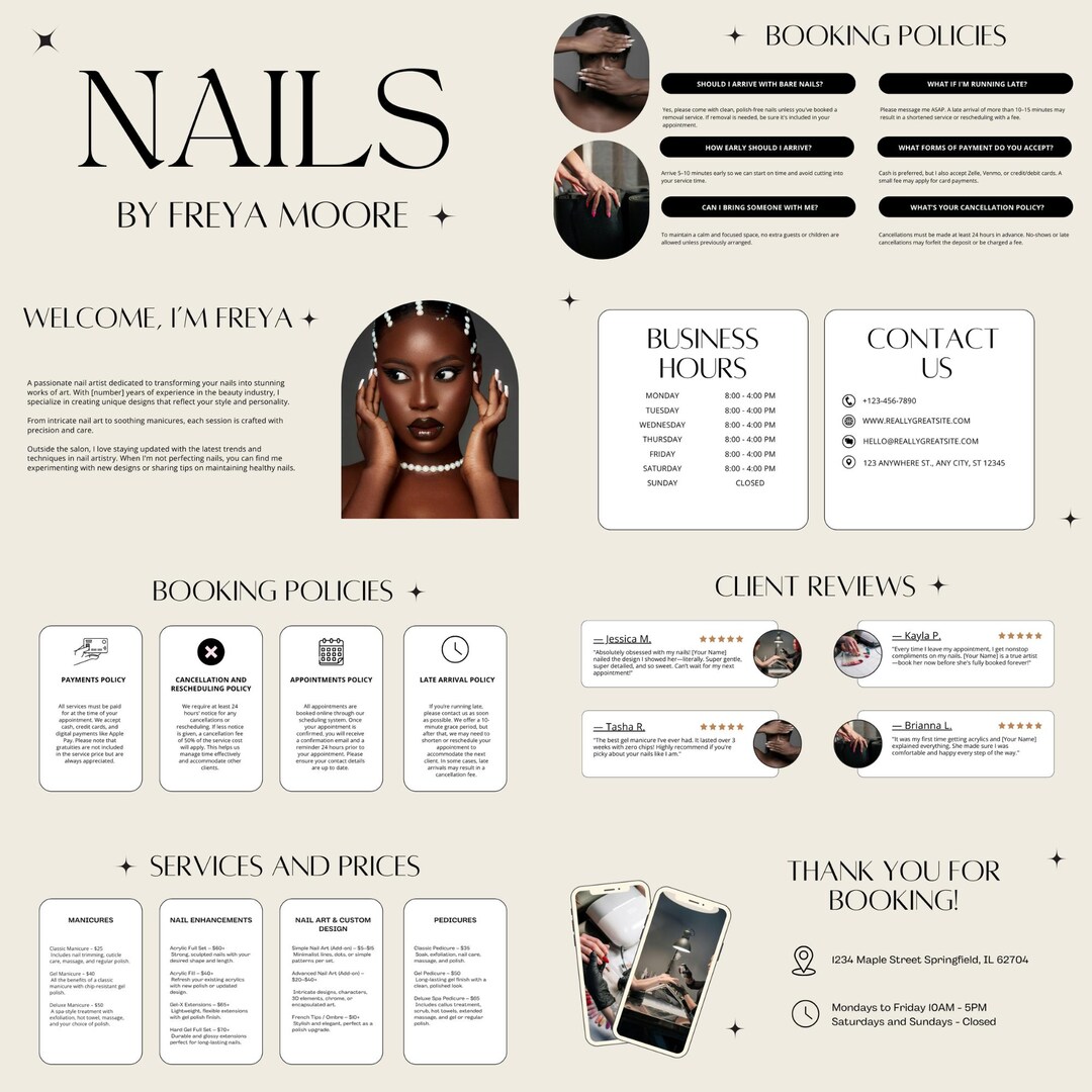 Acuity Booking Site Template Lash Tech DIY Website Editable Canva