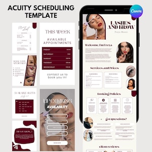 Acuity scheduling template lash tech, lash tech booking site, website template, lash website template, lash tech acuity template, lash site